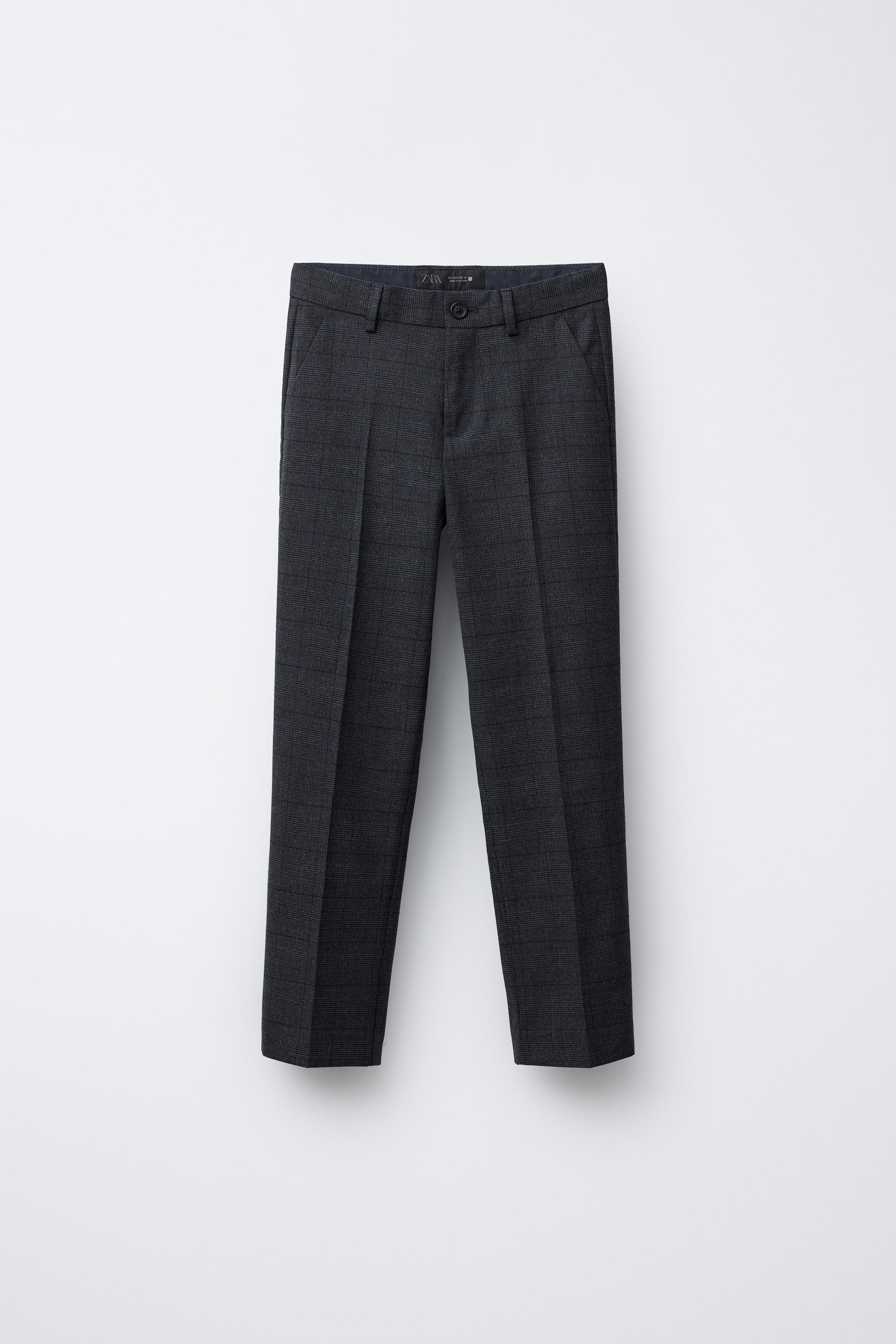 PLAID SUIT PANTS